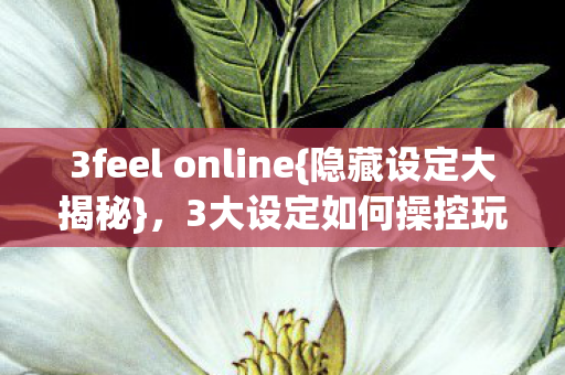 3feel online{隐藏设定大揭秘},3大设定如何操控玩家情感? 3feel online{隐藏设定大揭秘},3大设定如何操控玩家情感?