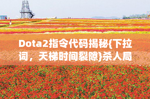 Dota2指令代码揭秘{下拉词,天梯时间裂隙}杀人局真相 Dota2指令代码揭秘{下拉词,天梯时间裂隙}杀人局真相