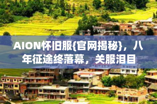 AION怀旧服{官网揭秘}，八年征途终落幕，关服泪目