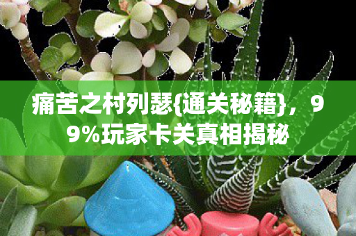 痛苦之村列瑟{通关秘籍},99%玩家卡关真相揭秘 痛苦之村列瑟{通关秘籍},99%玩家卡关真相揭秘