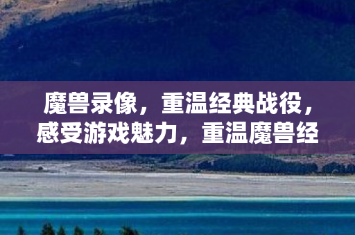 魔兽录像，重温经典战役，感受游戏魅力，重温魔兽经典战役，感受游戏独特魅力