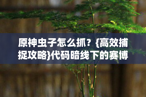 原神虫子怎么抓?{高效捕捉攻略}代码暗线下的赛博挑战 原神虫子怎么抓?{高效捕捉攻略}代码暗线下的赛博挑战