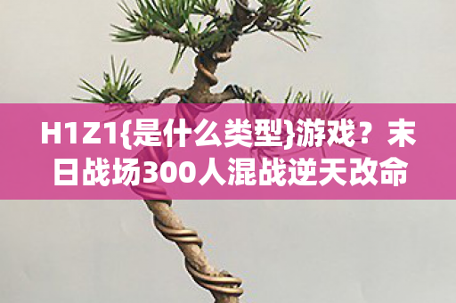 H1Z1{是什么类型}游戏?末日战场300人混战逆天改命 H1Z1{是什么类型}游戏?末日战场300人混战逆天改命