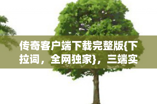 传奇客户端下载完整版{下拉词,全网独家},三端实测手机更硬核 传奇客户端下载完整版{下拉词,全网独家},三端实测手机更硬核