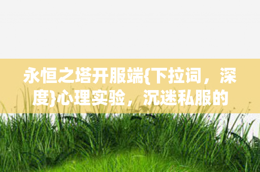 永恒之塔开服端{下拉词,深度}心理实验,沉迷私服的自我囚禁 永恒之塔开服端{下拉词,深度}心理实验,沉迷私服的自我囚禁