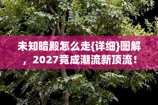未知暗殿怎么走{详细}图解,2027竟成潮流新顶流! 未知暗殿怎么走{详细}图解,2027竟成潮流新顶流!
