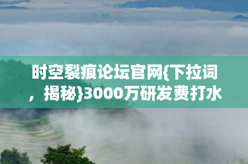 时空裂痕论坛官网{下拉词,揭秘}3000万研发费打水漂真相 时空裂痕论坛官网{下拉词,揭秘}3000万研发费打水漂真相