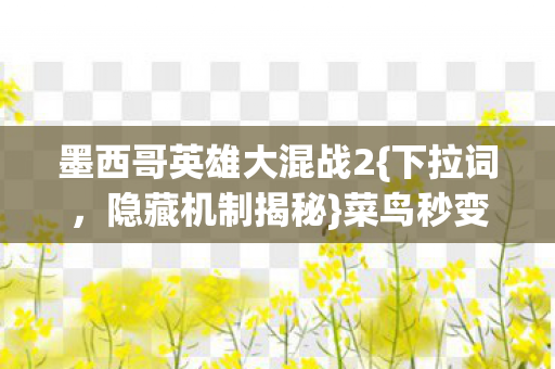 墨西哥英雄大混战2图片