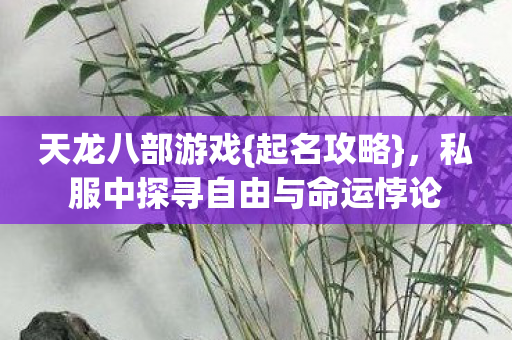 私服中探寻自由与命运悖论图片
