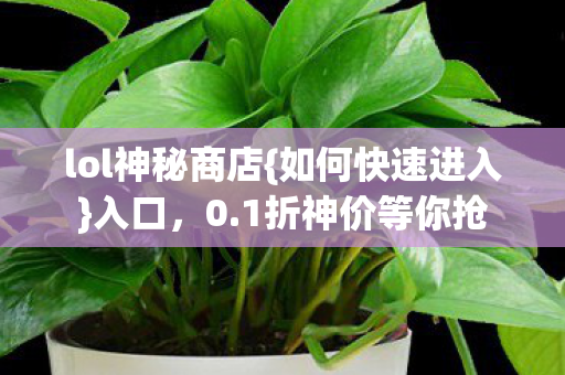 lol神秘商店图片