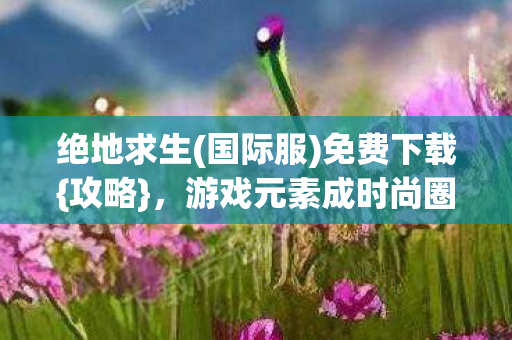 绝地求生(国际服)免费下载{攻略}，游戏元素成时尚圈新宠