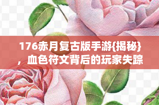 血色符文背后的玩家失踪真相图片