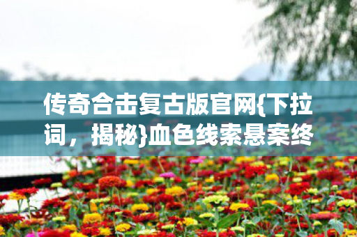 传奇合击复古版官网图片