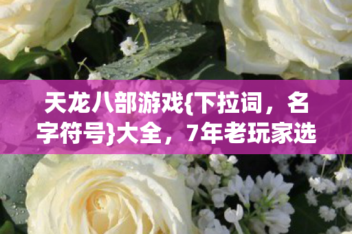 7年老玩家选私服符号指南图片