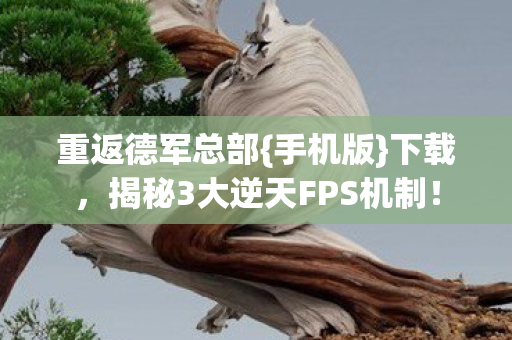 重返德军总部{手机版}下载,揭秘3大逆天FPS机制! 重返德军总部{手机版}下载,揭秘3大逆天FPS机制!