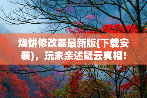 烧饼修改器最新版{下载安装},玩家亲述疑云真相! 烧饼修改器最新版{下载安装},玩家亲述疑云真相!