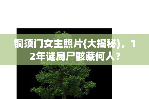 铜须门女主照片{大揭秘},12年谜局尸骸藏何人? 铜须门女主照片{大揭秘},12年谜局尸骸藏何人?