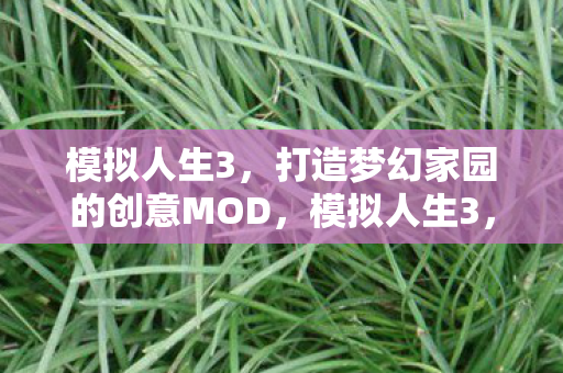 打造梦幻家园的创意MOD图片