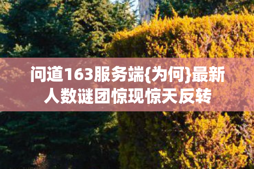 最新人数谜团惊现惊天反转图片