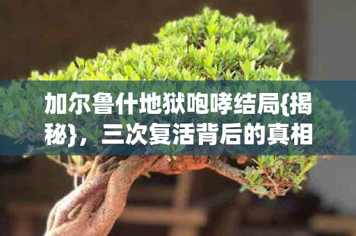 加尔鲁什地狱咆哮结局图片