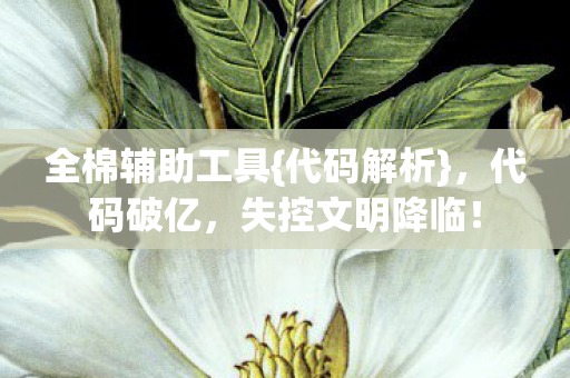 全棉辅助工具{代码解析},代码破亿,失控文明降临! 全棉辅助工具{代码解析},代码破亿,失控文明降临!