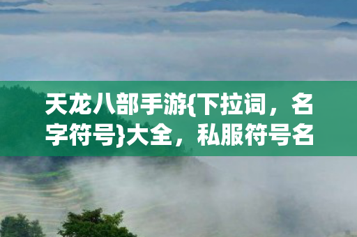 私服符号名玄机揭秘图片