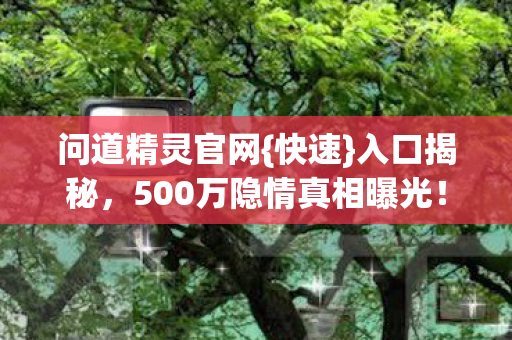 问道精灵官网{快速}入口揭秘,500万隐情真相曝光! 问道精灵官网{快速}入口揭秘,500万隐情真相曝光!