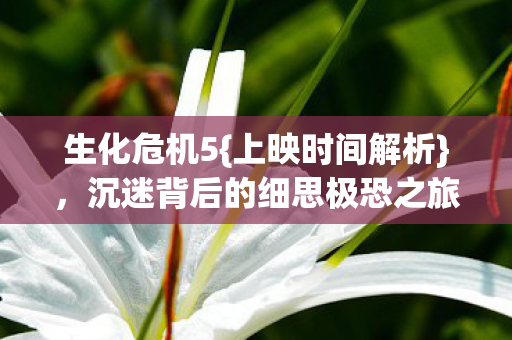生化危机5{上映时间解析}，沉迷背后的细思极恐之旅