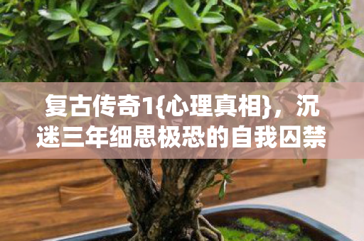 复古传奇1{心理真相}，沉迷三年细思极恐的自我囚禁
