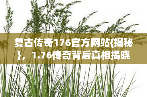 复古传奇176官方网站{揭秘},1.76传奇背后真相揭晓 复古传奇176官方网站{揭秘},1.76传奇背后真相揭晓