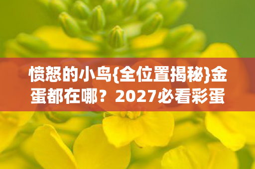 愤怒的小鸟{全位置揭秘}金蛋都在哪?2027必看彩蛋攻略 愤怒的小鸟{全位置揭秘}金蛋都在哪?2027必看彩蛋攻略