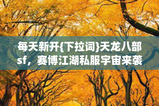 赛博江湖私服宇宙来袭图片