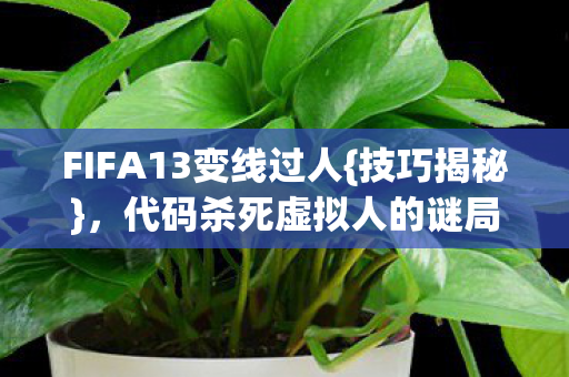 FIFA13变线过人{技巧揭秘},代码杀死虚拟人的谜局 FIFA13变线过人{技巧揭秘},代码杀死虚拟人的谜局