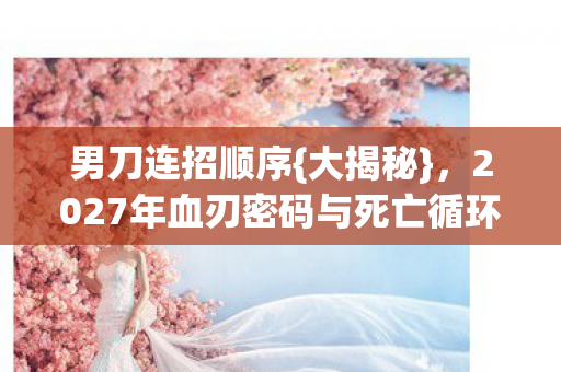 男刀连招顺序{大揭秘},2027年血刃密码与死亡循环 男刀连招顺序{大揭秘},2027年血刃密码与死亡循环