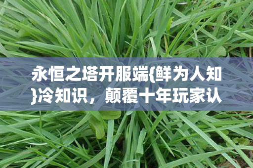 颠覆十年玩家认知图片
