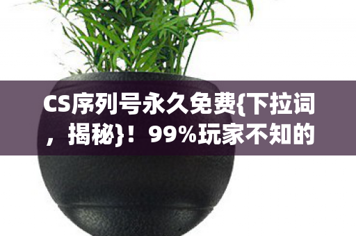 CS序列号永久免费{下拉词，揭秘}！99%玩家不知的真相