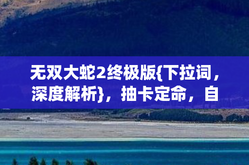 无双大蛇2终极版图片