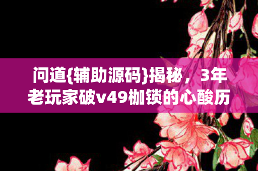 3年老玩家破v49枷锁的心酸历程图片