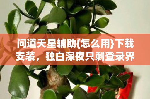 独白深夜只剩登录界面图片