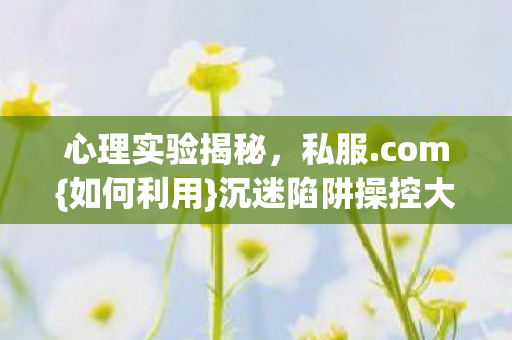 心理实验揭秘,私服.com{如何利用}沉迷陷阱操控大脑多巴胺? 心理实验揭秘,私服.com{如何利用}沉迷陷阱操控大脑多巴胺?