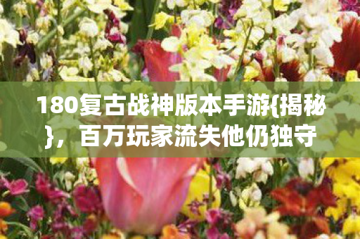 180复古战神版本手游{揭秘}，百万玩家流失他仍独守