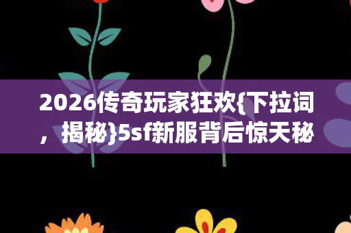 5sf新服背后惊天秘密图片