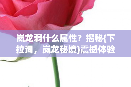 岚龙弱什么属性图片