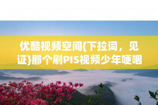 那个刷PIS视频少年哽咽长大图片