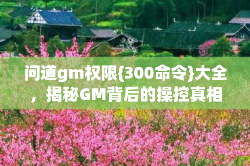 揭秘GM背后的操控真相图片