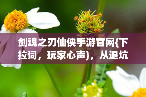 剑魂之刃仙侠手游官网图片