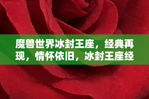 情怀依旧的魔兽世界图片