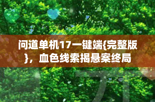 问道单机17一键端图片