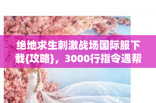 绝地求生刺激战场国际服下载图片