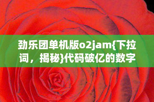 劲乐团单机版o2jam图片